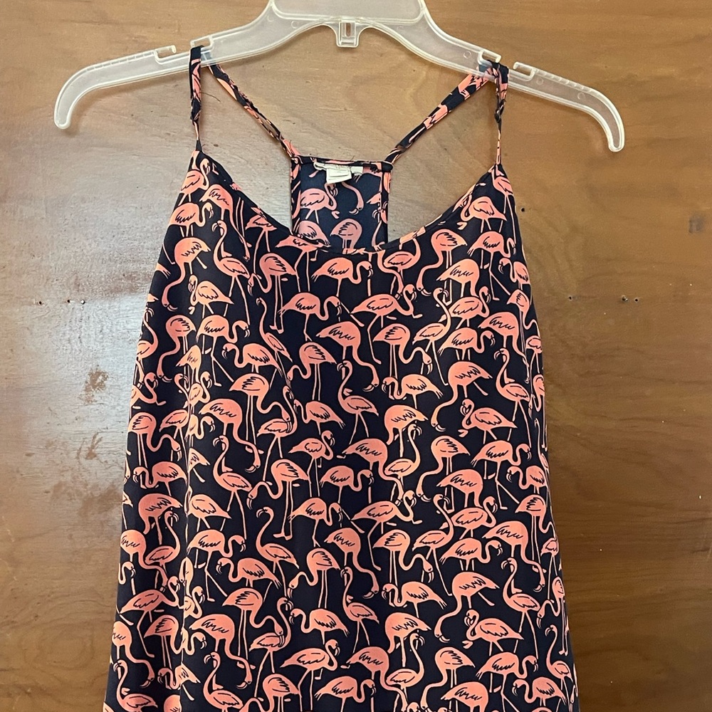 J. Crew flamingo racerback tank top